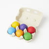 Grimm's 6 wooden rainbow balls | Image © Conscious Craft